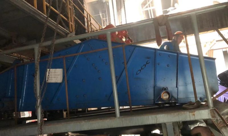 TS Series Straight Screen Dewatering Machine is used for dewatering the slag in fertilizer plants.